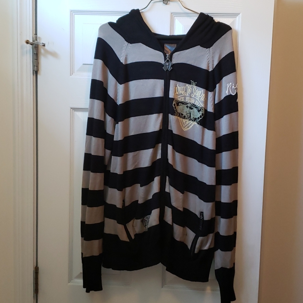 Blac Label full zip, lightweight sweater hoodie